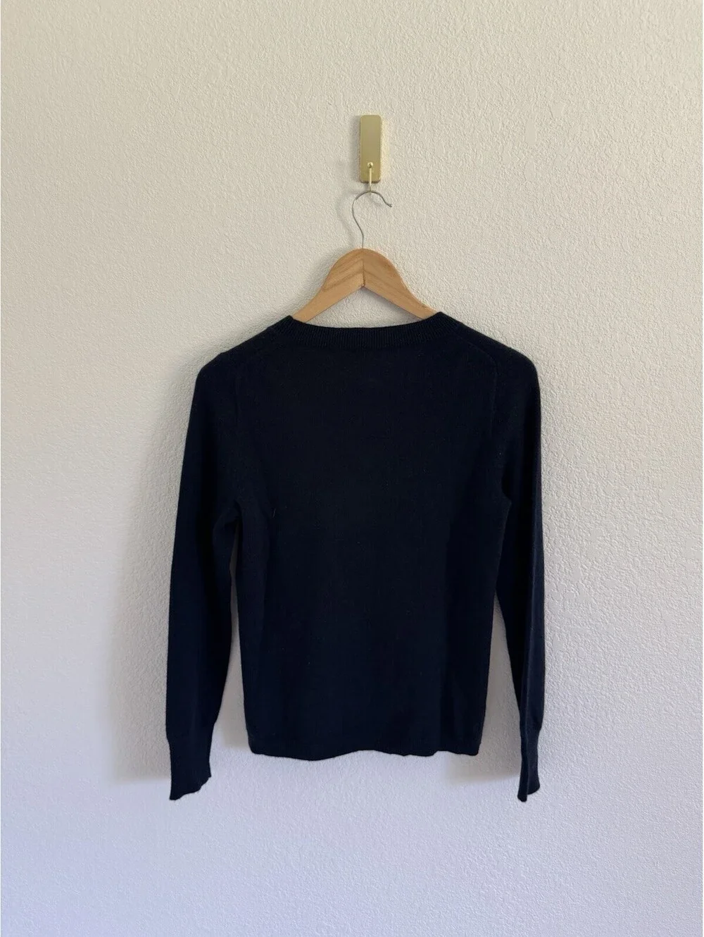 J.Crew Sweater Women’s Size Small Navy Blue Cashmere Knit Pullover Crewneck